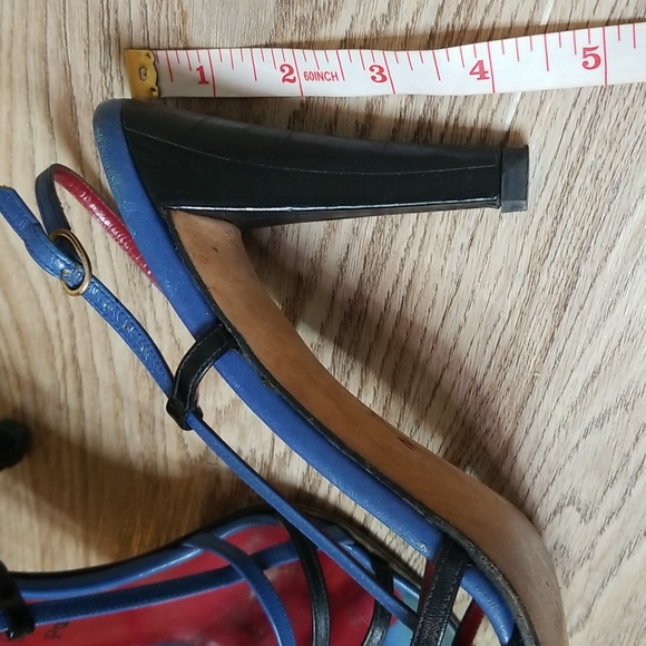Yves Saint Laurent Vintage Womens Strappy Open Toe Heel - Picture 14 of 15